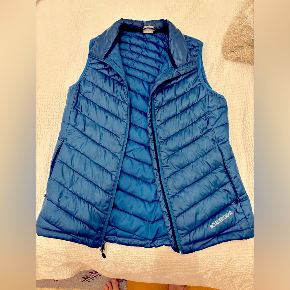 Women's Boulder Gear Blue Puffy Vest